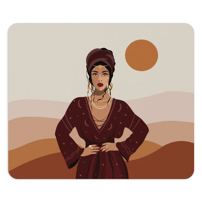 Sand Woman Desert Boho Style Art Non-slip Creative Design Mouse Pad