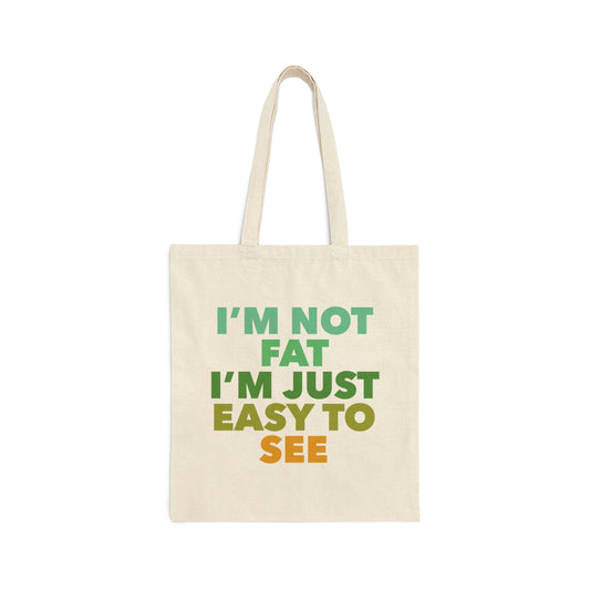Funny Slogan Body Positive Empowering Quotes Canvas Shopping Cotton Tote Bag