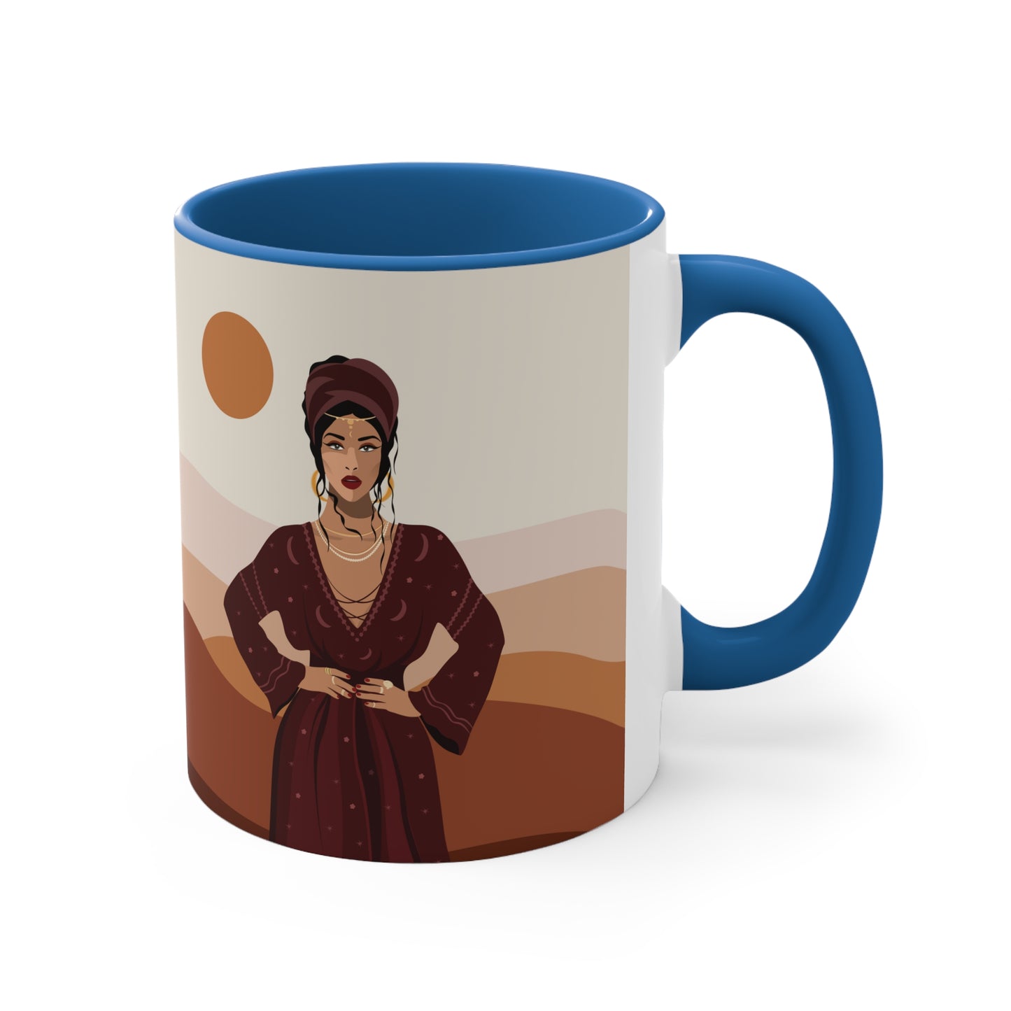 Sand Woman Desert Boho Style Art Accent Coffee Mug 11oz