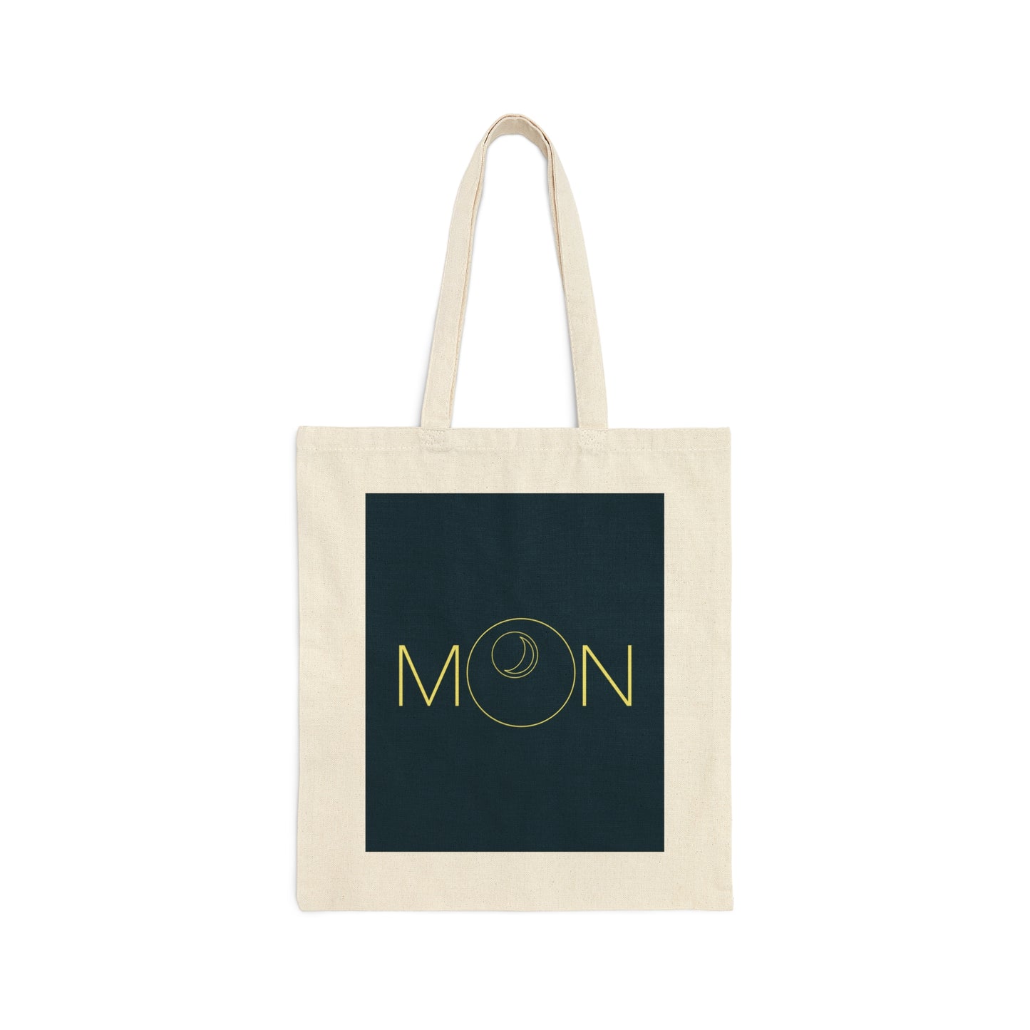 Moon Aesthetic Typography Graphic Drawing Art Canvas Shopping Cotton Tote Bag