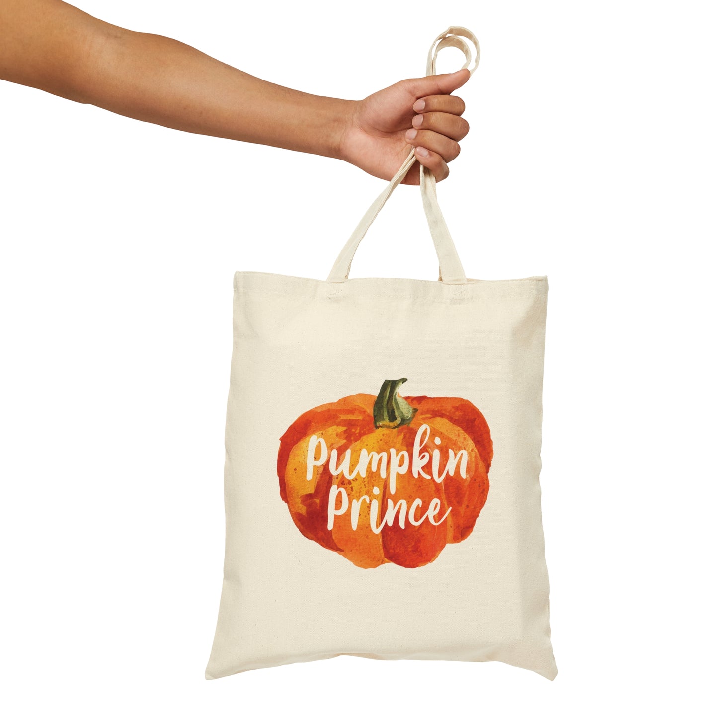 Pumpkin Halloween Prince Spooky Monster Jack O Lantern Canvas Shopping Cotton Tote Bag