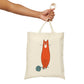 Funny Cat Crochet Assistant Canvas Shopping Cotton Tote Bag
