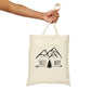 This Way Adventure Begins Vacation Landscape Explore Canvas Shopping Cotton Tote Bag