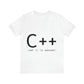 C Developer Humor Quotes Unisex Jersey Short Sleeve T-Shirt