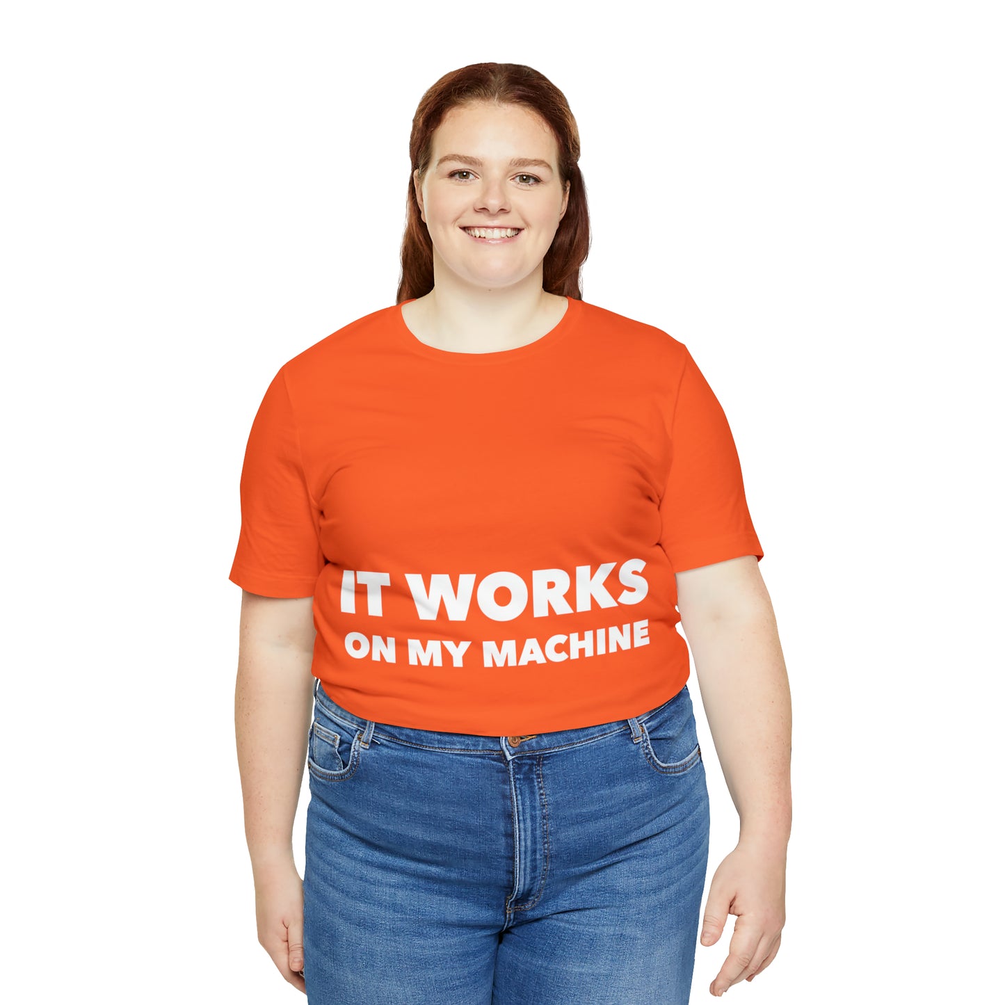 It Works On My Machine Funny IT Developer Programming Nerdy Unisex Jersey Short Sleeve T-Shirt