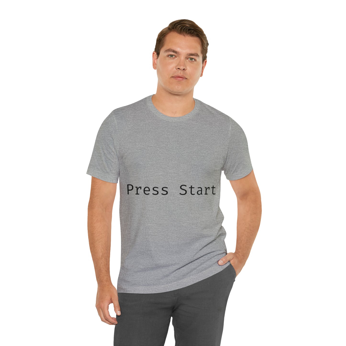 Press Start Programming IT for Computer Security Hackers Unisex Jersey Short Sleeve T-Shirt