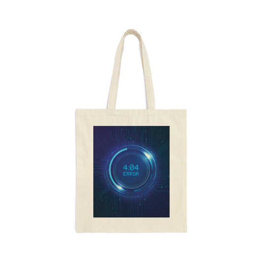 Error 404 Sci Fi The Time Movie TV Series Aliens IT Canvas Shopping Cotton Tote Bag