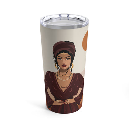 Sand Woman Desert Boho Style Art Stainless Steel Hot or Cold Vacuum Tumbler 20oz