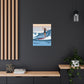 Serenity by the Sea Woman Surfing Art Canvas Aesthetic Canvas Gallery Wraps