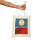 Desert Sunset Abstract Minimal Art Minimalistic Canvas Shopping Cotton Tote Bag