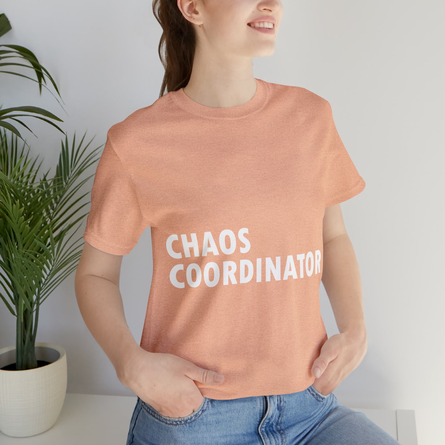 Chaos Coordinator Funny Humor Slogans Unisex Jersey Short Sleeve T-Shirt