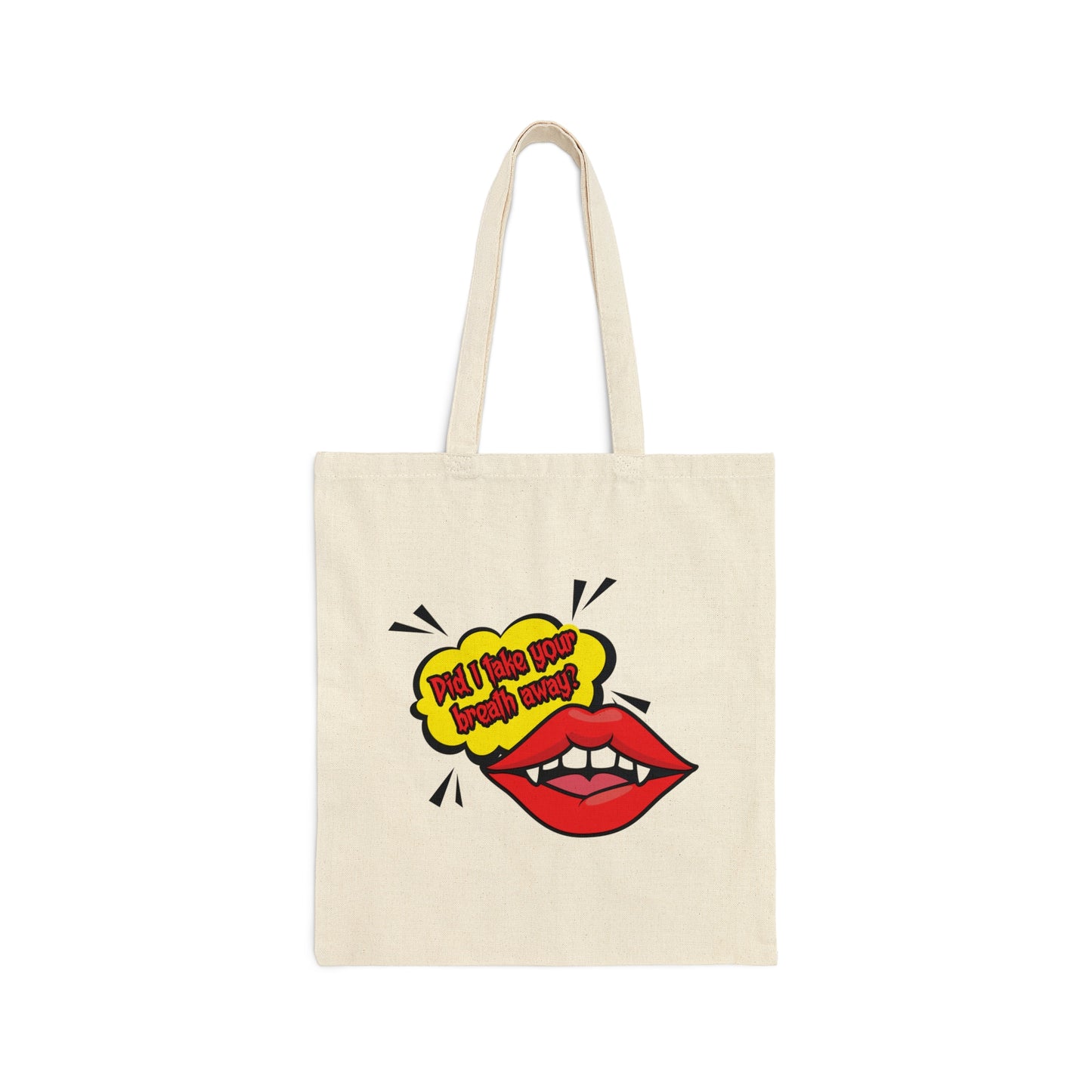 Did I Take Your Breath Away? Vampire TV Series Canvas Shopping Cotton Tote Bag