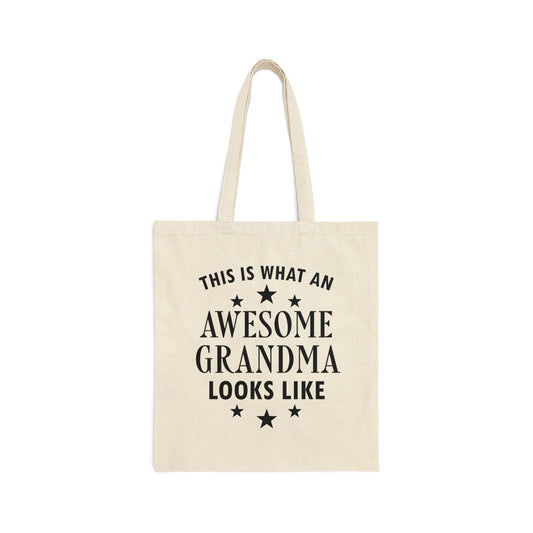 Awesome Grandmother Funny Slogan Sarcastic Quotes Canvas Shopping Cotton Tote Bag