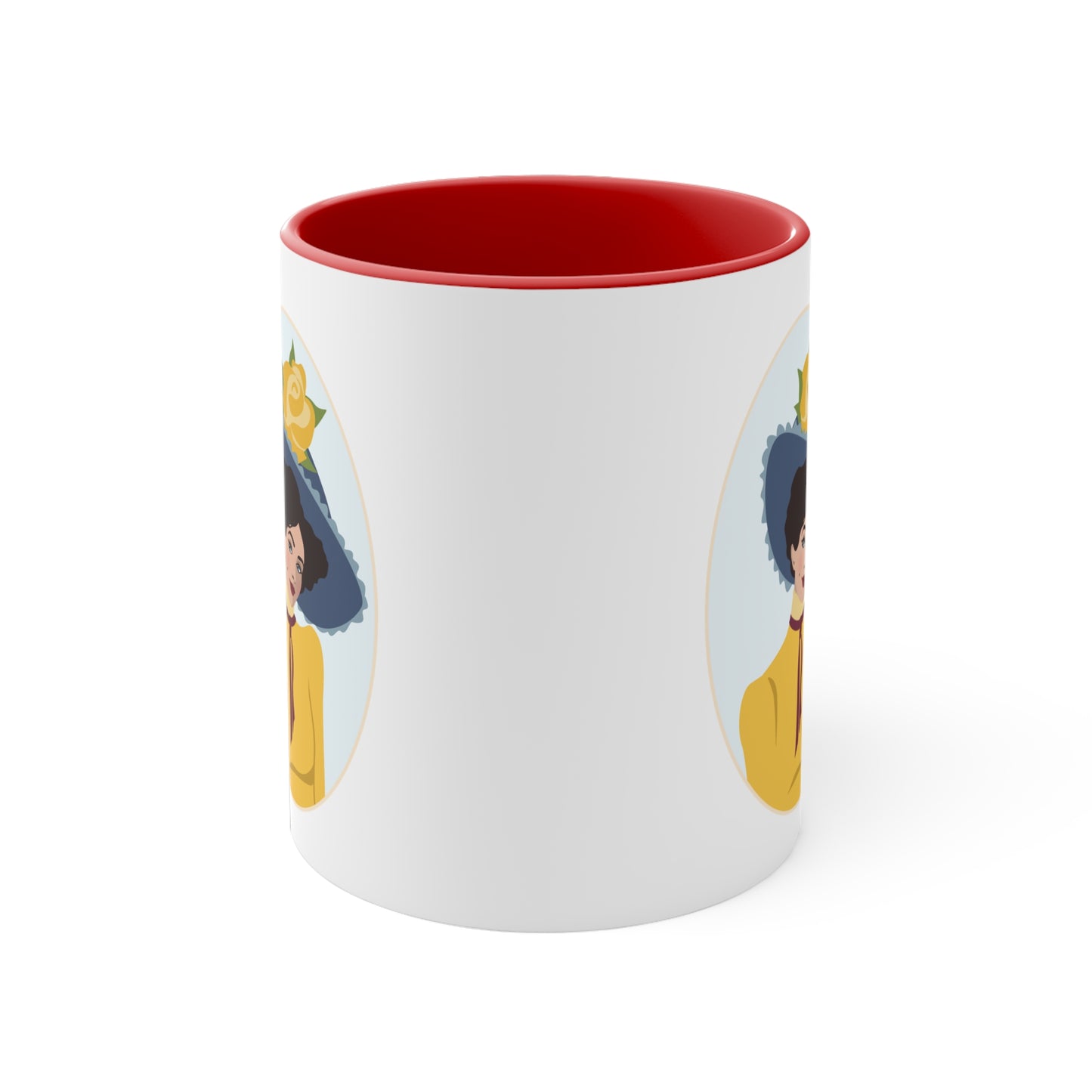 Retro Movies Woman Vintage Film Lover Accent Coffee Mug 11oz