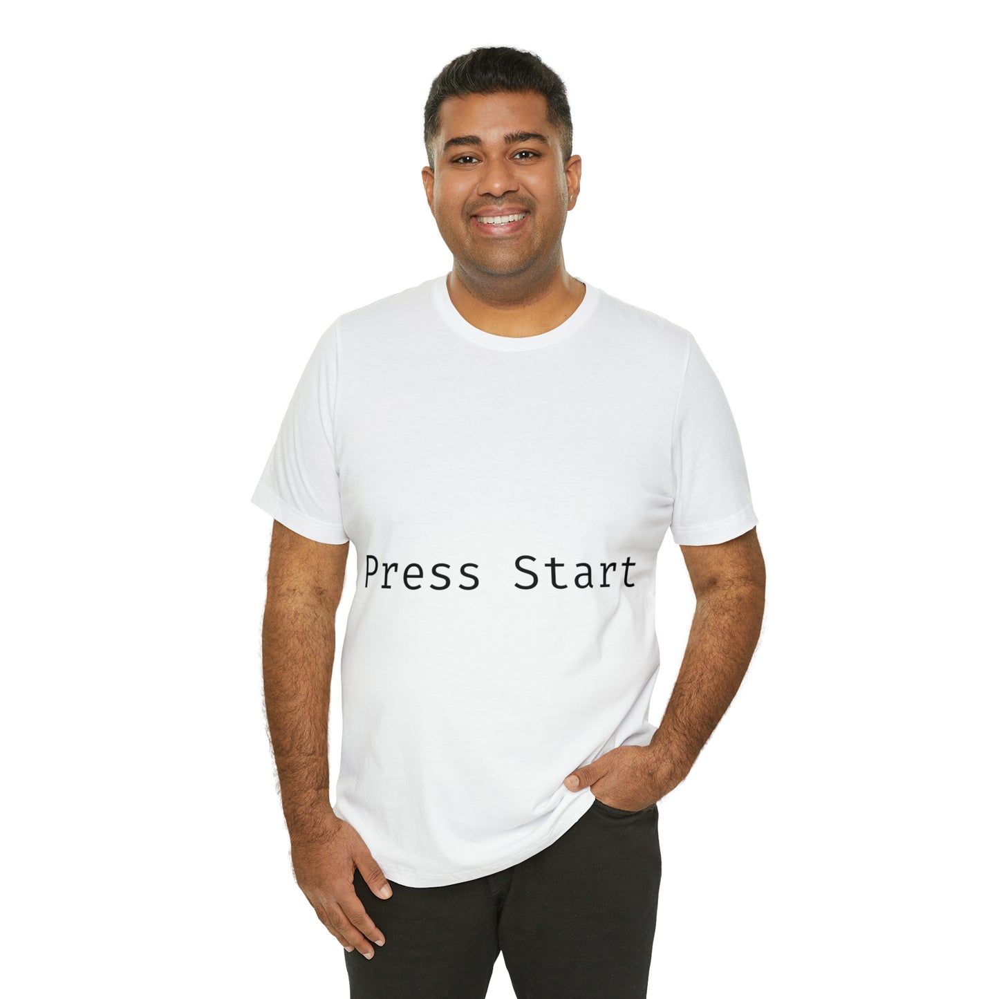 Press Start Programming IT for Computer Security Hackers Unisex Jersey Short Sleeve T-Shirt