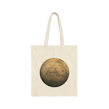 Mars Solar System Planet Astronomy Science Space Universe Canvas Shopping Cotton Tote Bag