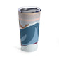 Serenity by the Sea Woman Surfing Art Stainless Steel Hot or Cold Vacuum Tumbler 20oz