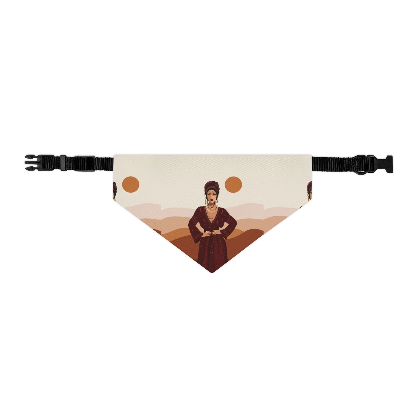 Sand Woman Desert Boho Style Art Pet Bandana Collar