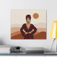 Sand Woman Desert Boho Style Art Canvas Aesthetic Canvas Gallery Wraps