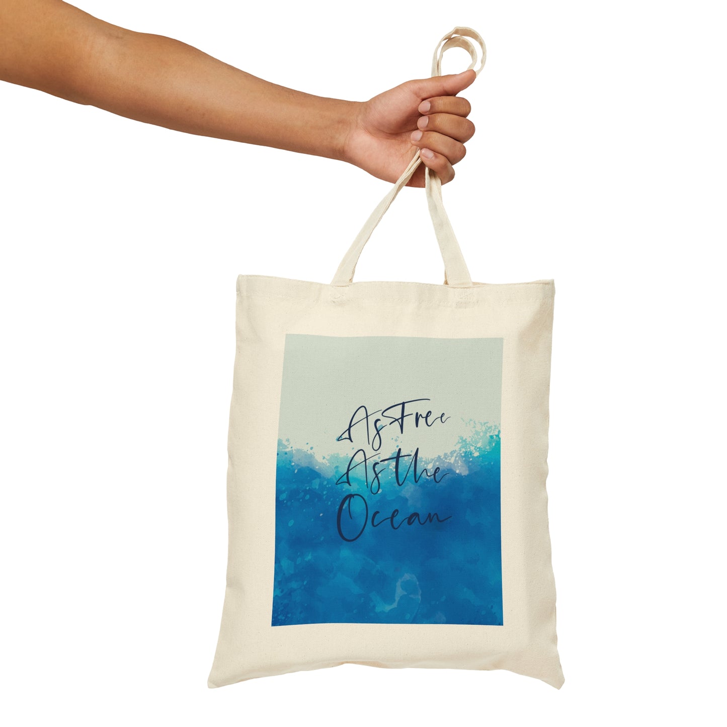 As Free As The Ocean Relationship Quotes Canvas Shopping Cotton Tote Bag