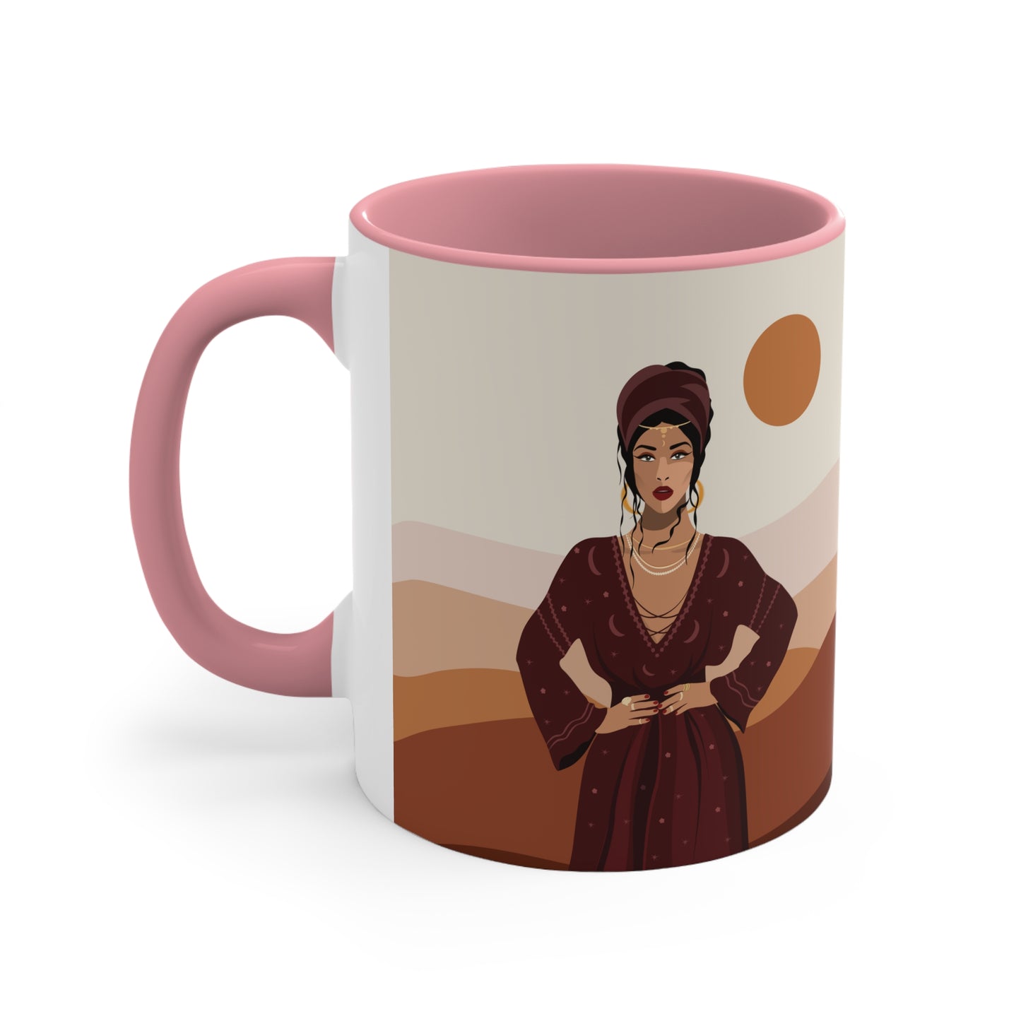 Sand Woman Desert Boho Style Art Accent Coffee Mug 11oz