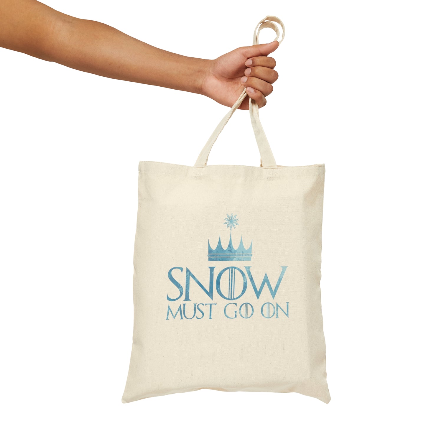 Christmas Is Coming Let it Snow Santa Happy Holidays Canvas Shopping Cotton Tote Bag