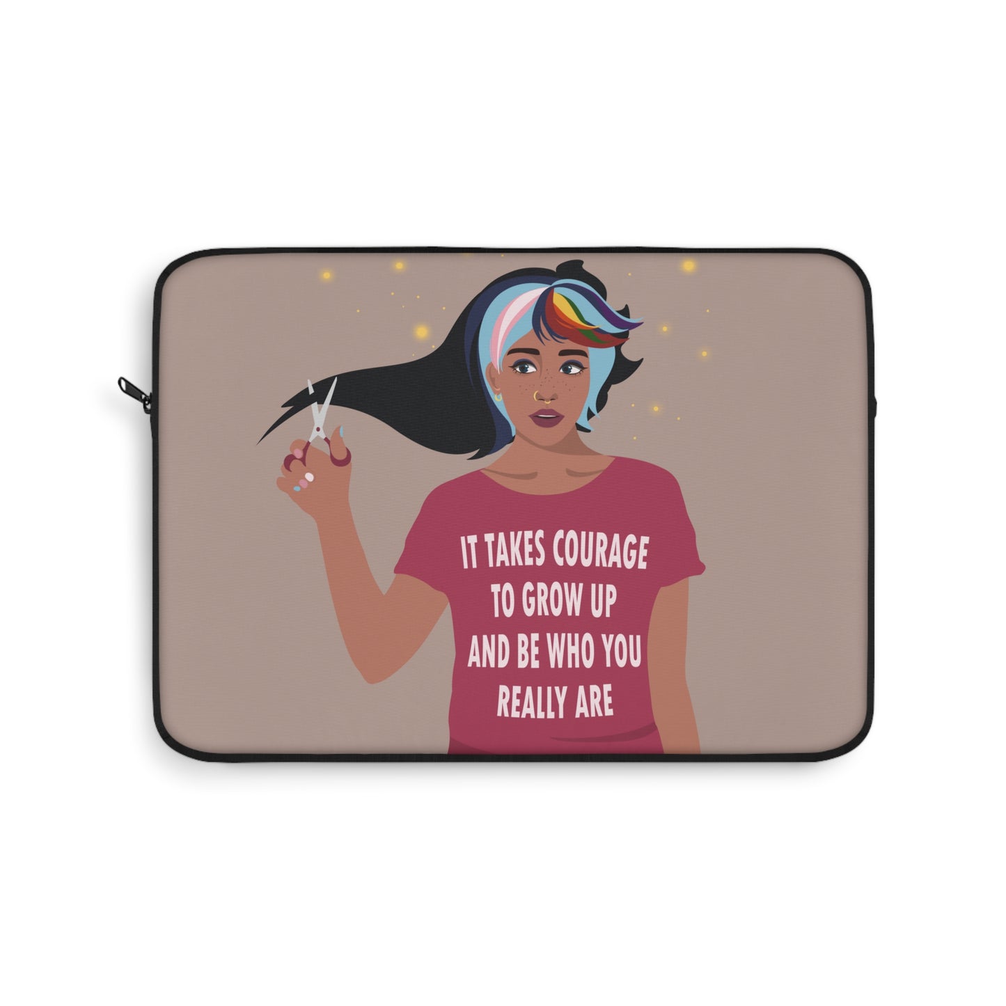 Be Who You Are LGBT Motivational Quotes Laptop Sleeve