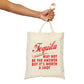 Tequila May Not Be The Answer But It’s Worth A Shot Bar Lovers Slogans Canvas Shopping Cotton Tote Bag