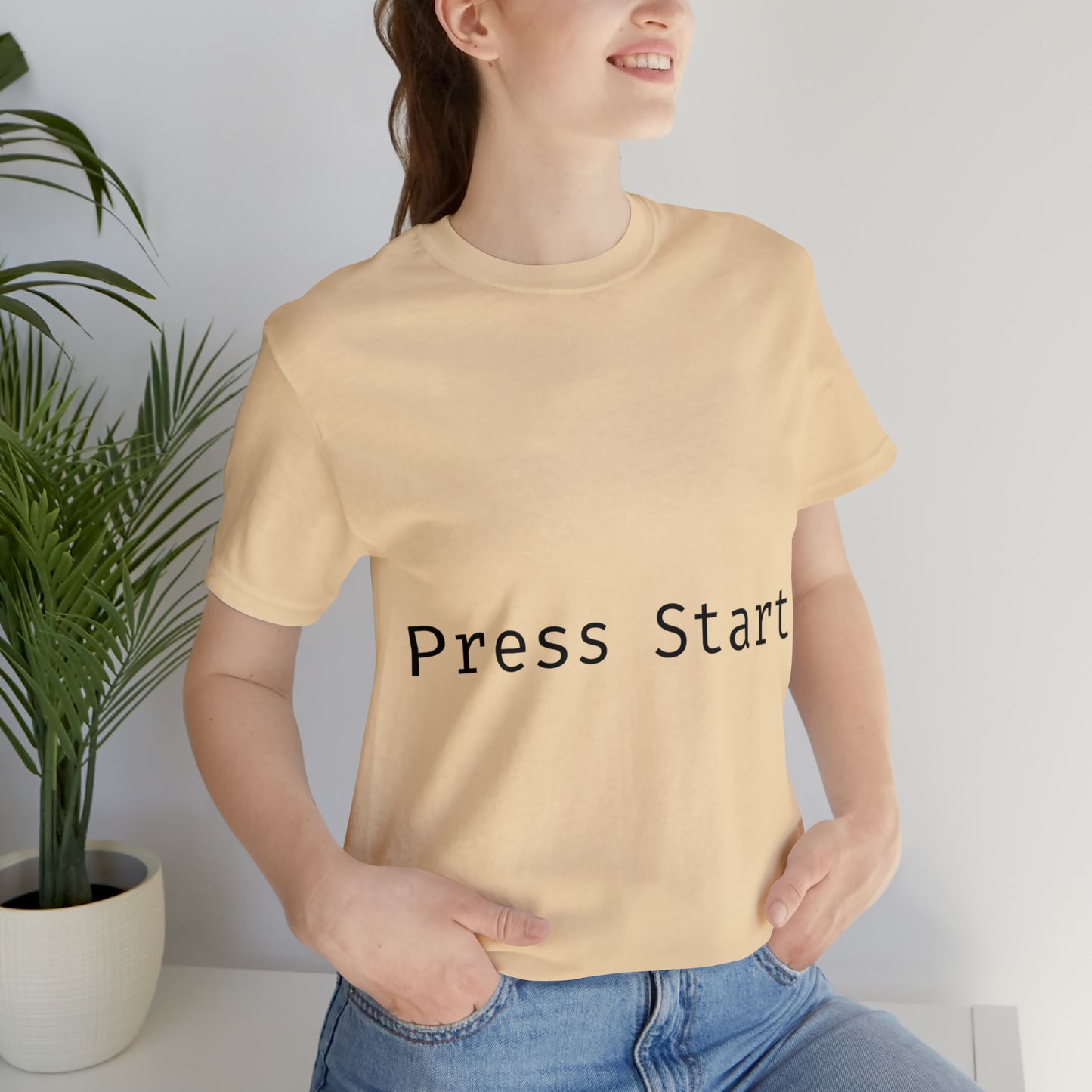 Press Start Programming IT for Computer Security Hackers Unisex Jersey Short Sleeve T-Shirt