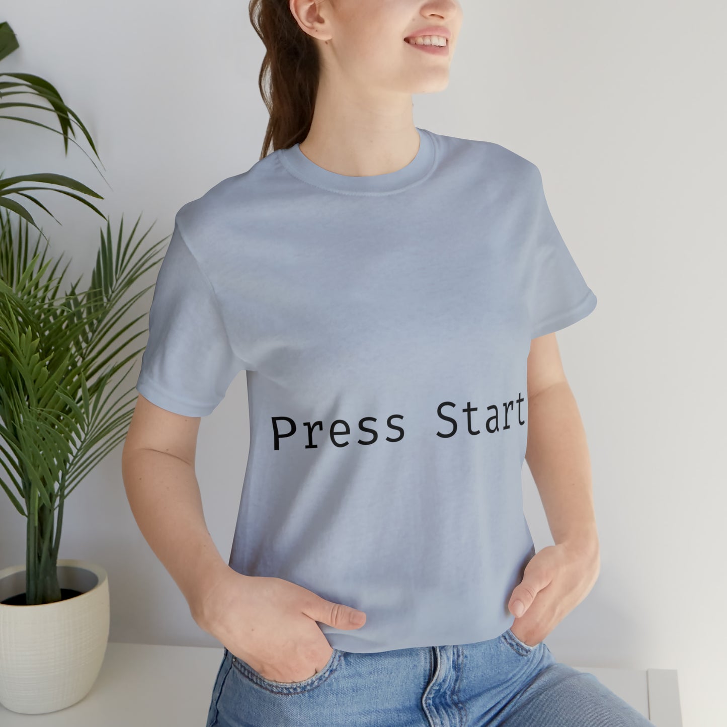 Press Start Programming IT for Computer Security Hackers Unisex Jersey Short Sleeve T-Shirt