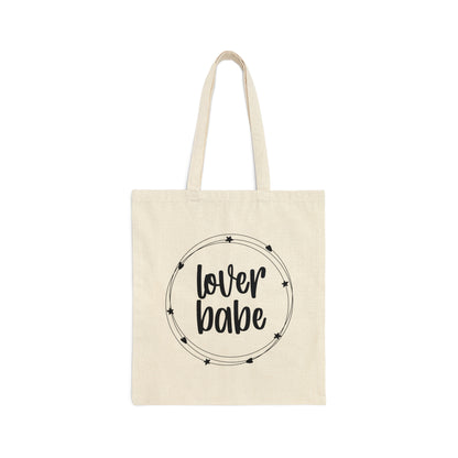 Lover Babe Heart Romantic Lovers Canvas Shopping Cotton Tote Bag