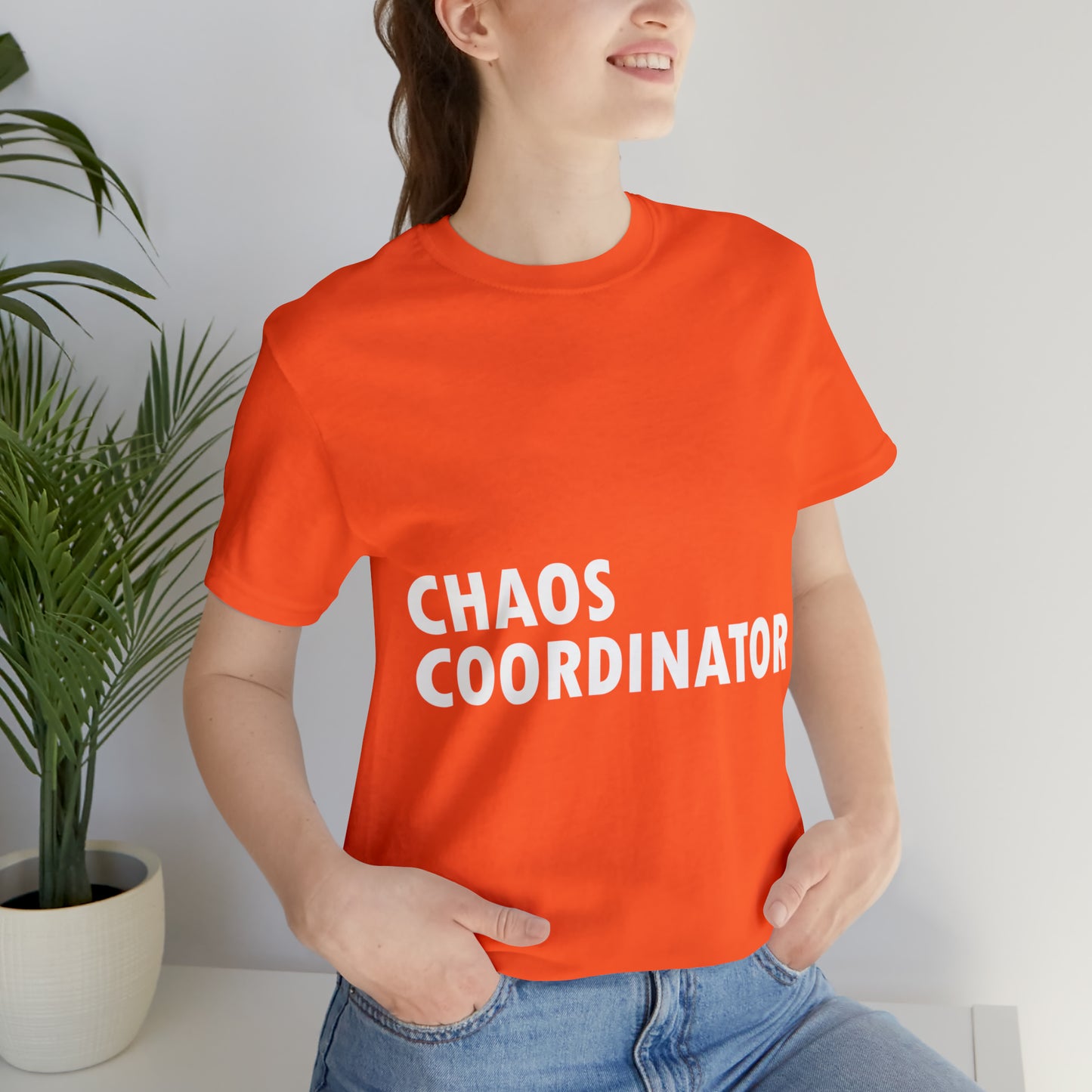 Chaos Coordinator Funny Humor Slogans Unisex Jersey Short Sleeve T-Shirt