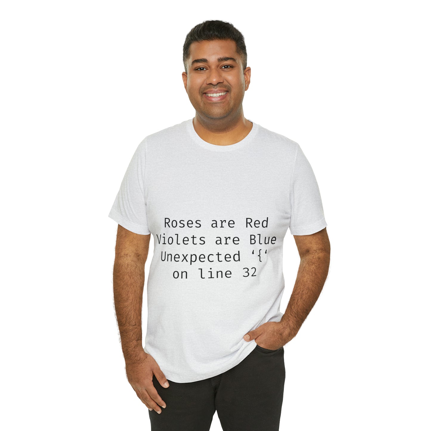 Roses are Red Programming IT for Computer Security Hackers Unisex Jersey Short Sleeve T-Shirt