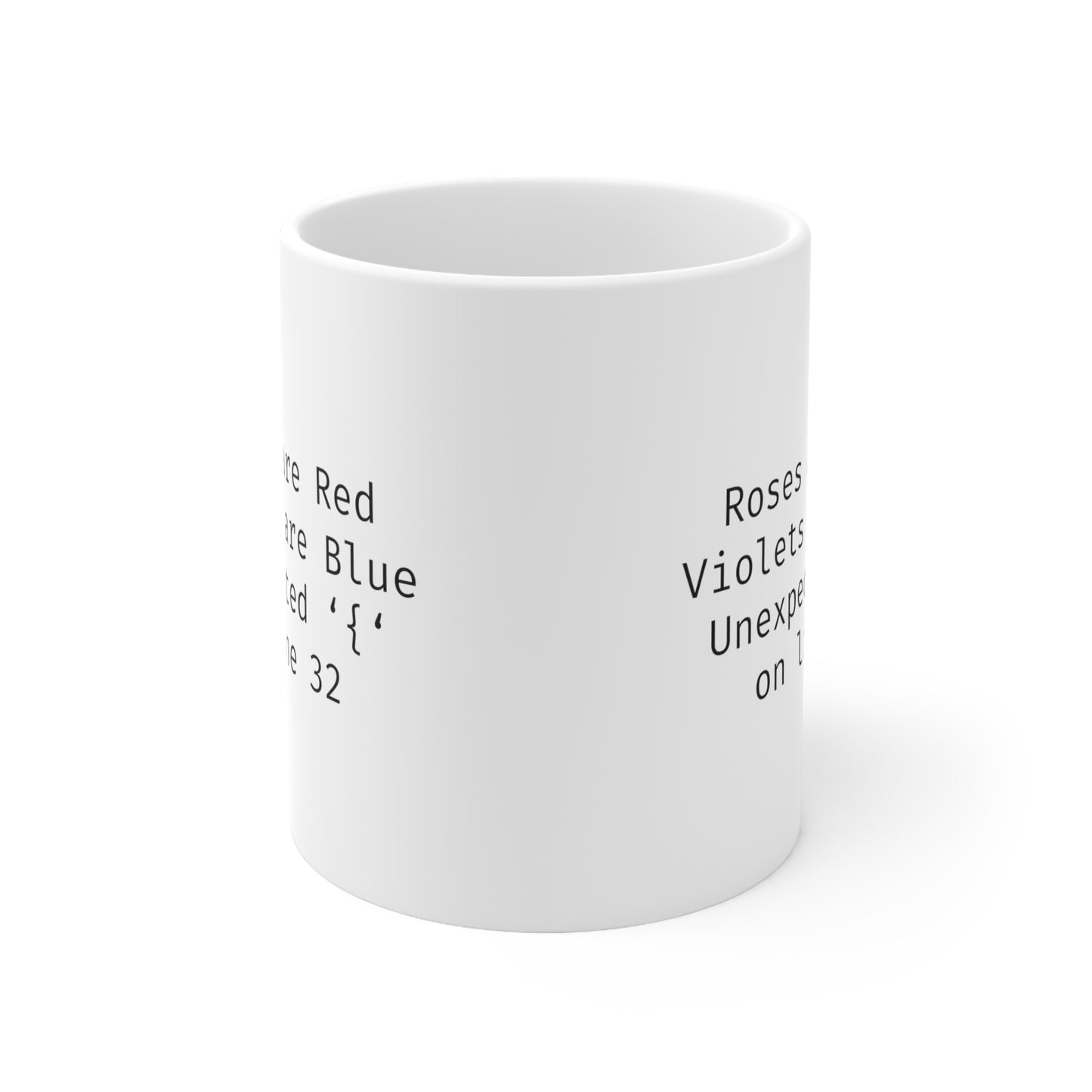 Roses are Red Programming IT for Computer Security Hackers Ceramic Mug 11oz