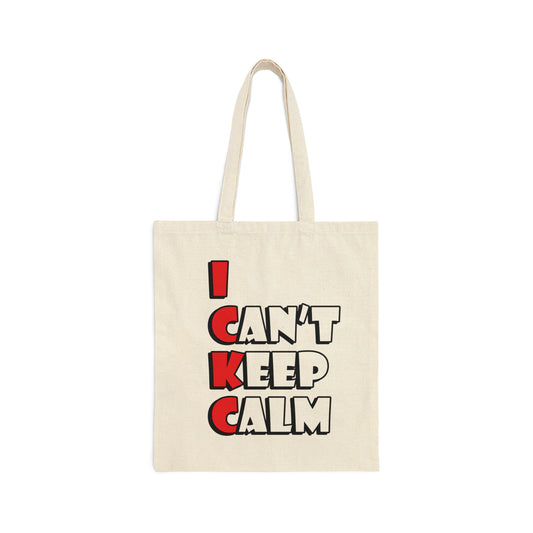 Keep Calm Funny Anti Stress Canvas Shopping Cotton Tote Bag