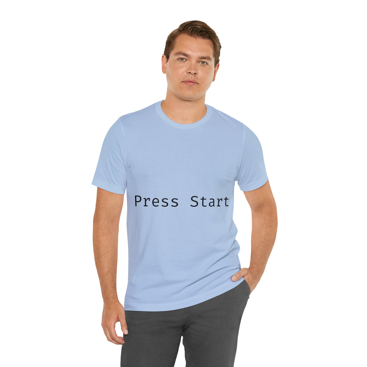 Press Start Programming IT for Computer Security Hackers Unisex Jersey Short Sleeve T-Shirt