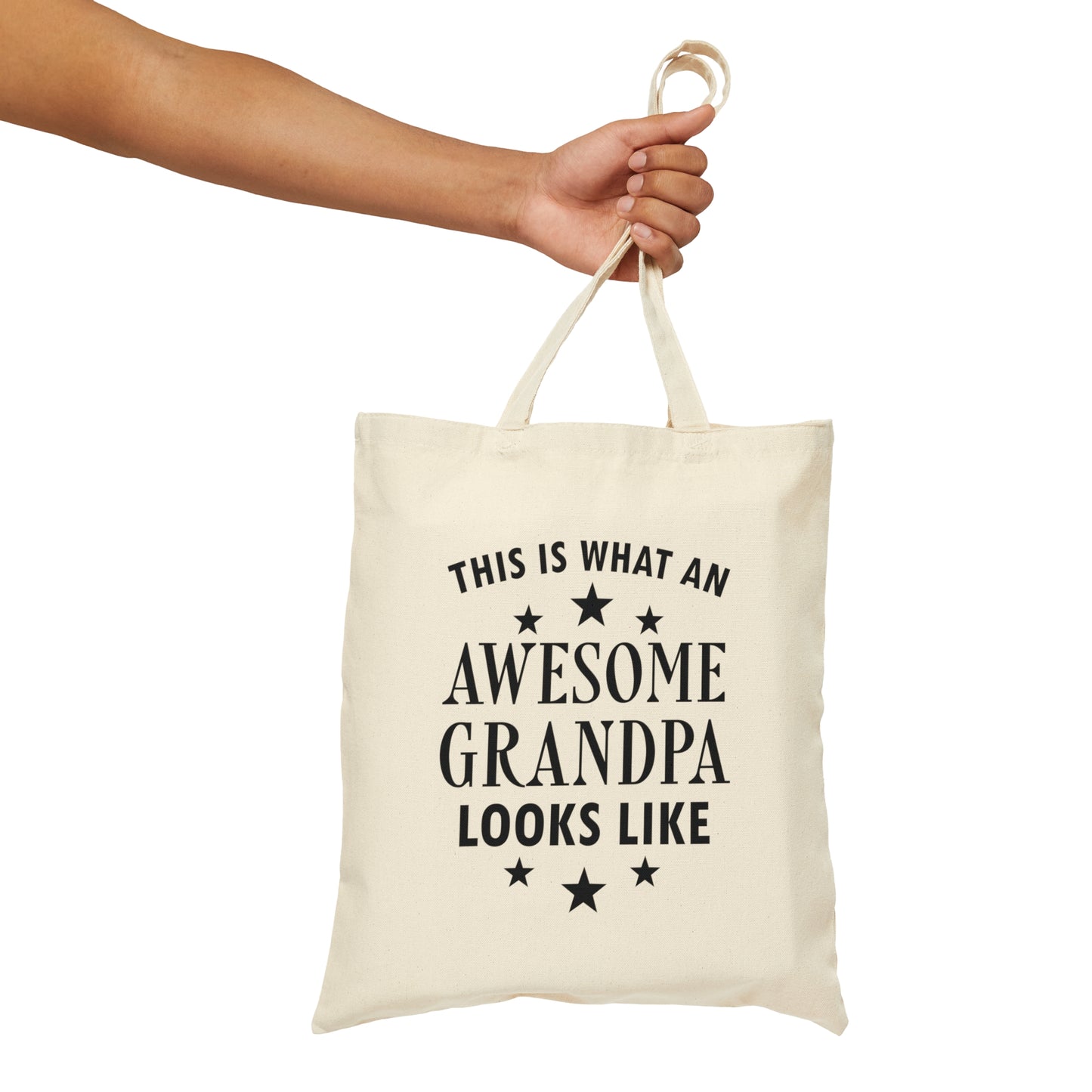 Awesome Grandpa Funny Slogan Sarcastic Quotes Canvas Shopping Cotton Tote Bag