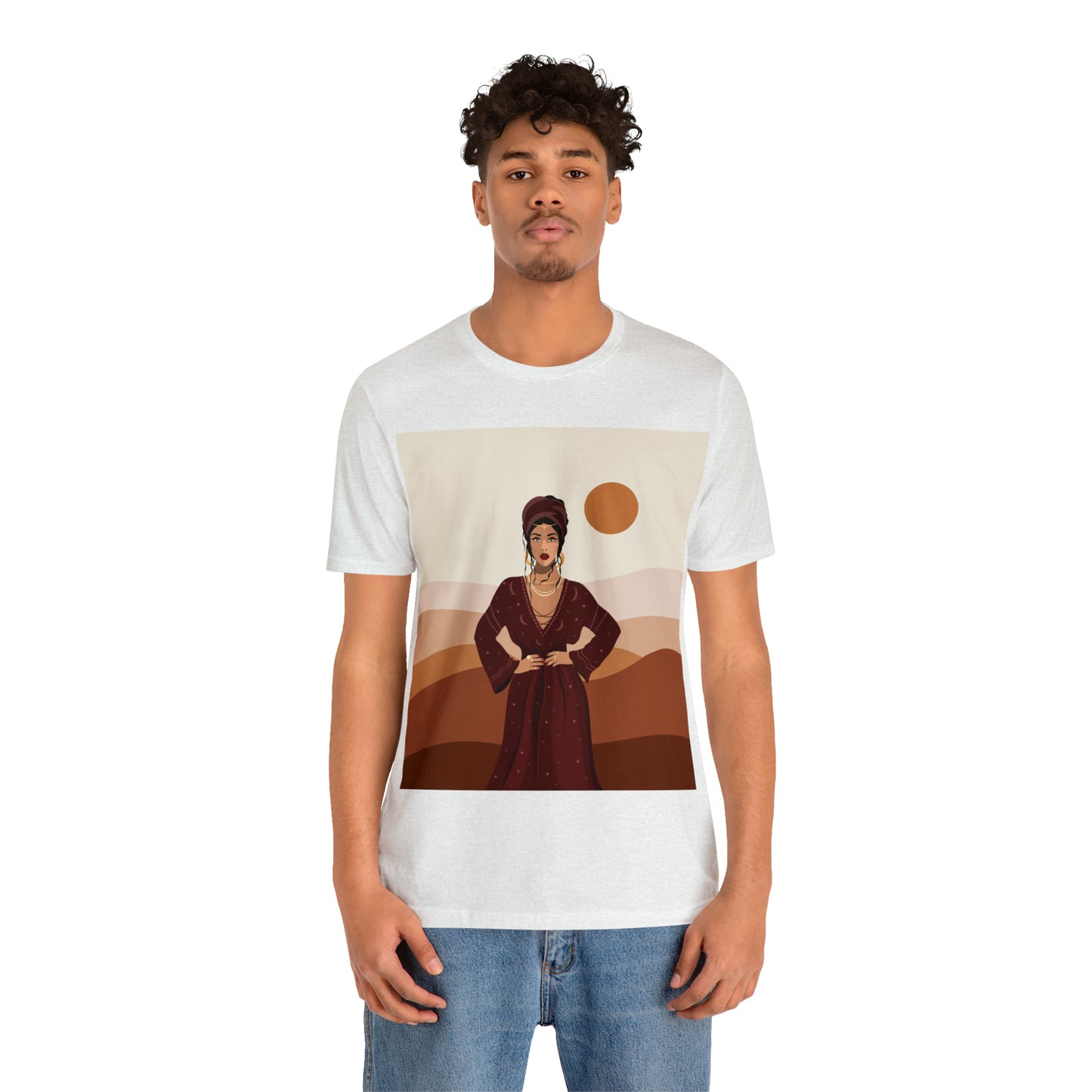 Sand Woman Desert Boho Style Art Unisex Jersey Short Sleeve T-Shirt