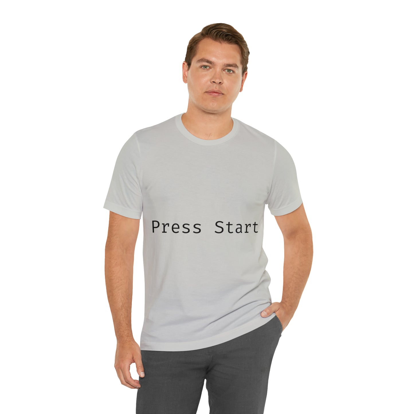 Press Start Programming IT for Computer Security Hackers Unisex Jersey Short Sleeve T-Shirt