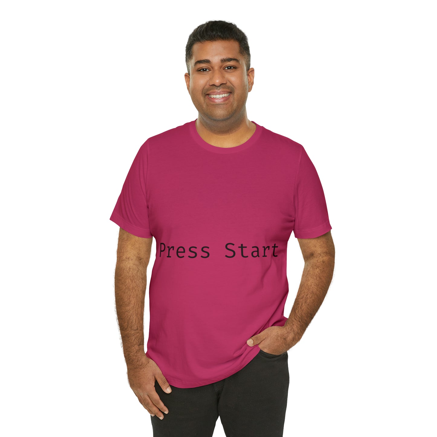 Press Start Programming IT for Computer Security Hackers Unisex Jersey Short Sleeve T-Shirt