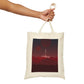 Visit Red Planet Aesthetic Welcome to Mars Sci fi Space Minimal Art Aliens Canvas Shopping Cotton Tote Bag