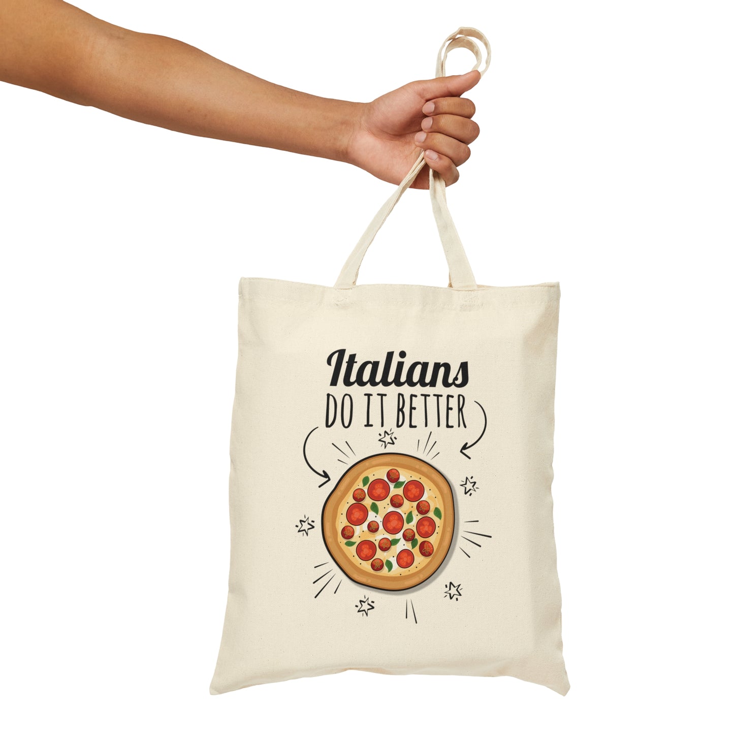 Italians Do It Better Pizza Lovers Canvas Shopping Cotton Tote Bag