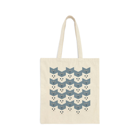 Cats Pattern Anime Cartoon Canvas Shopping Cotton Tote Bag