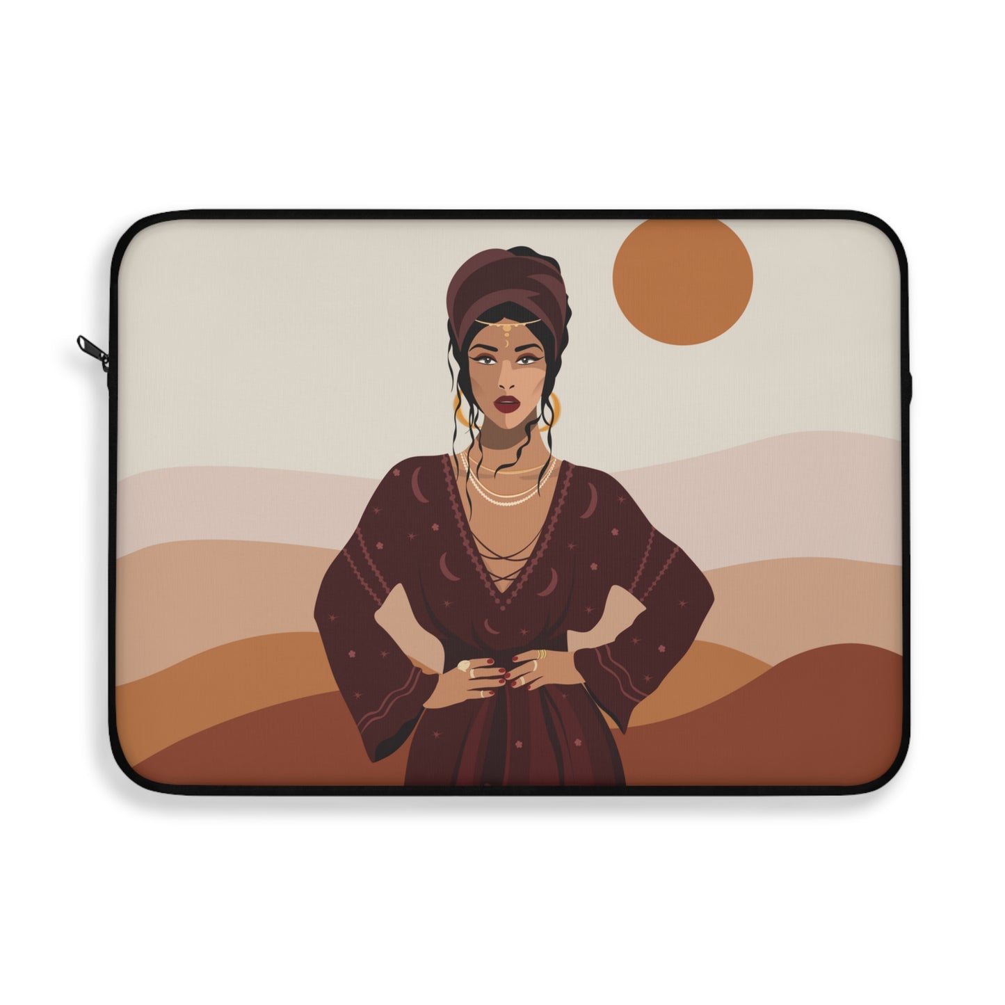 Sand Woman Desert Boho Style Art Laptop Sleeve