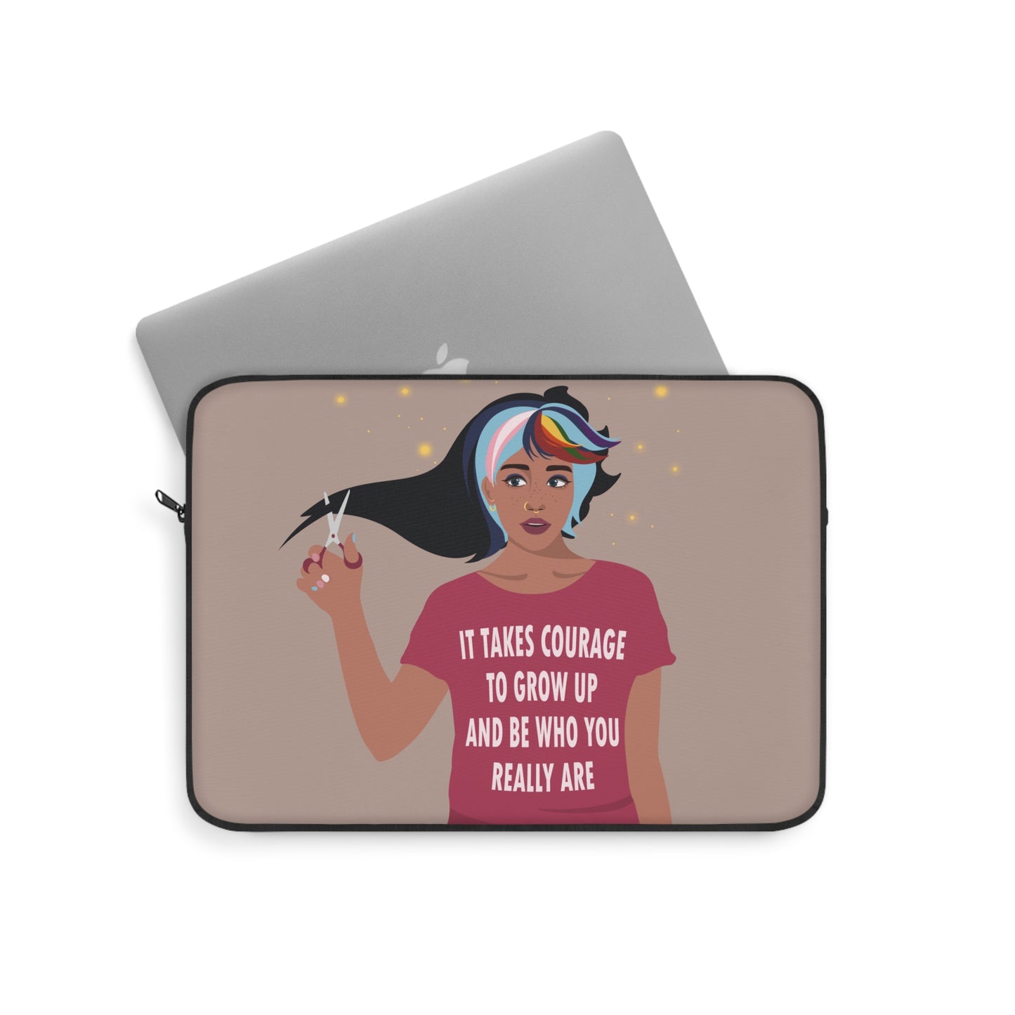 Be Who You Are LGBT Motivational Quotes Laptop Sleeve