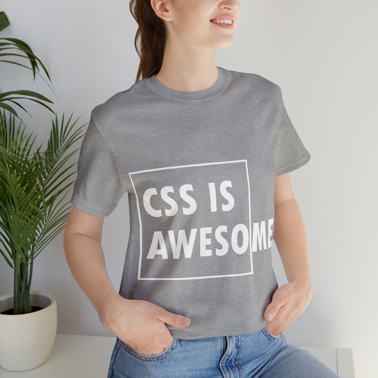 CSS is Awesome Unisex Jersey Short Sleeve T-Shirt