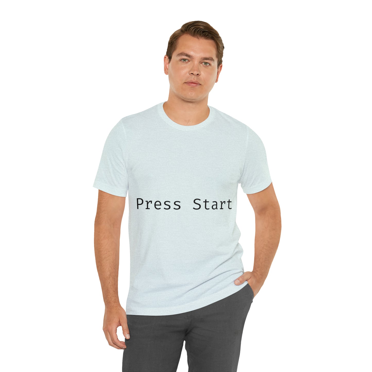 Press Start Programming IT for Computer Security Hackers Unisex Jersey Short Sleeve T-Shirt