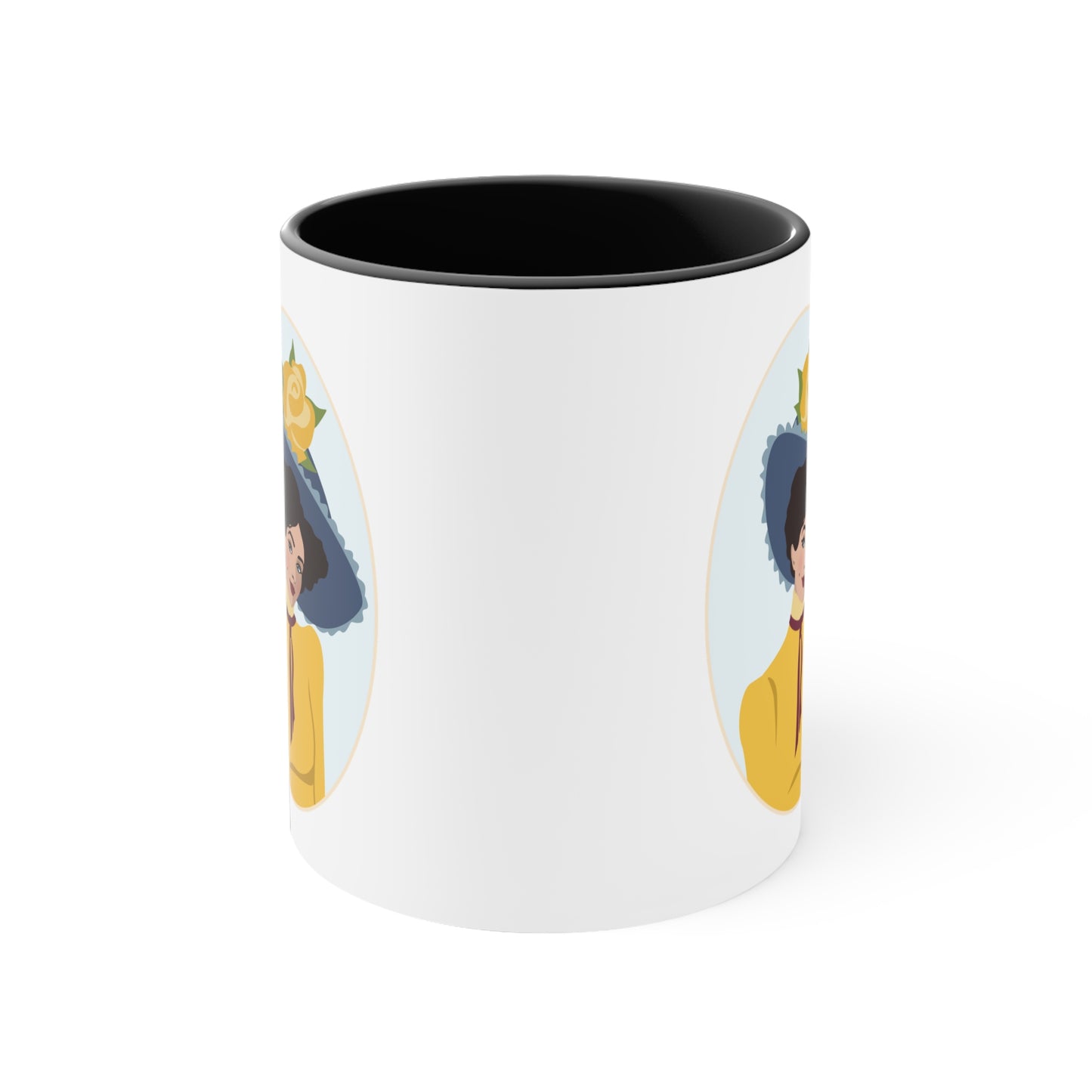 Retro Movies Woman Vintage Film Lover Accent Coffee Mug 11oz