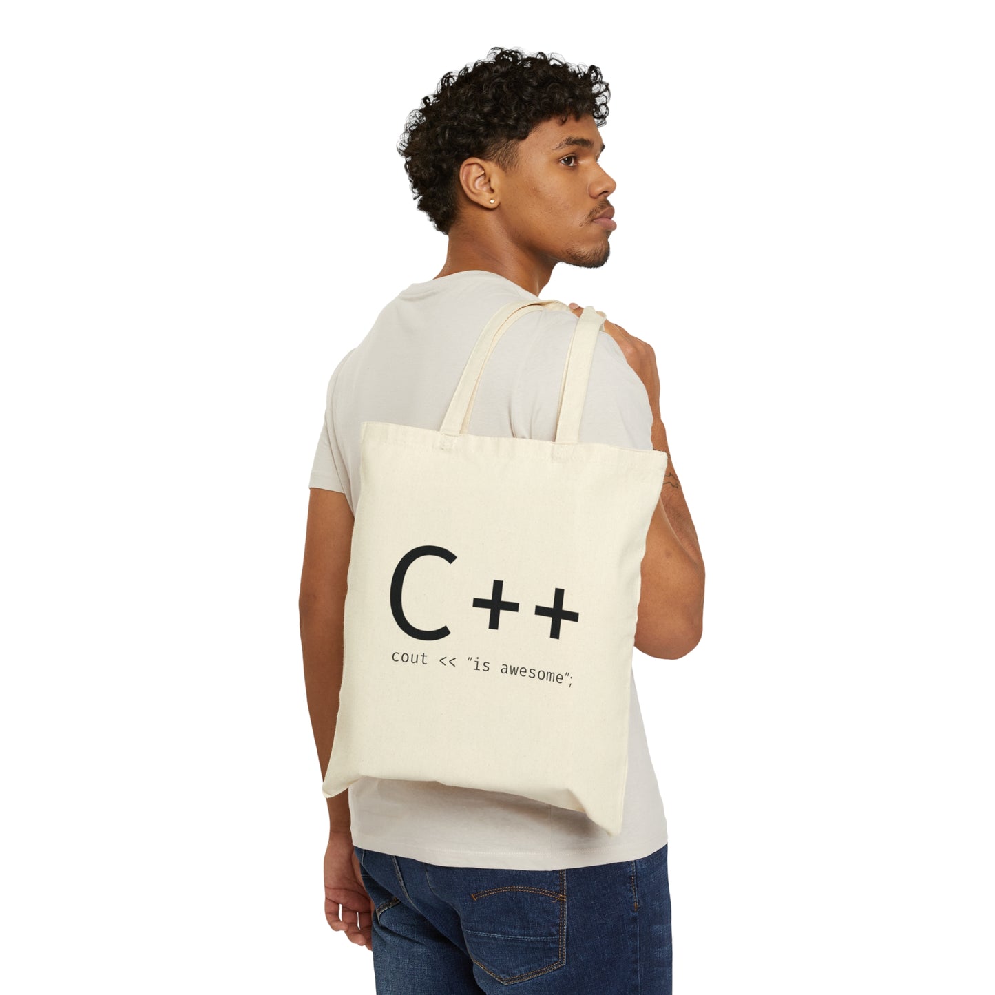 C Developer Humor Quotes Canvas Shopping Cotton Tote Bag