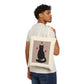 Black Cat with Heart Love Canvas Shopping Cotton Tote Bag